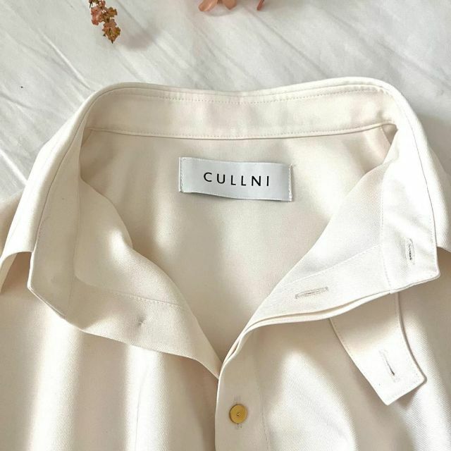 CULLNI 22-SS-022 サイドリボンショートスリーブシャツ ブラウス