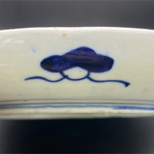 189 伊万里色絵七寸皿 検 赤絵古伊万里染付印判中皿和食器レトロコレクター