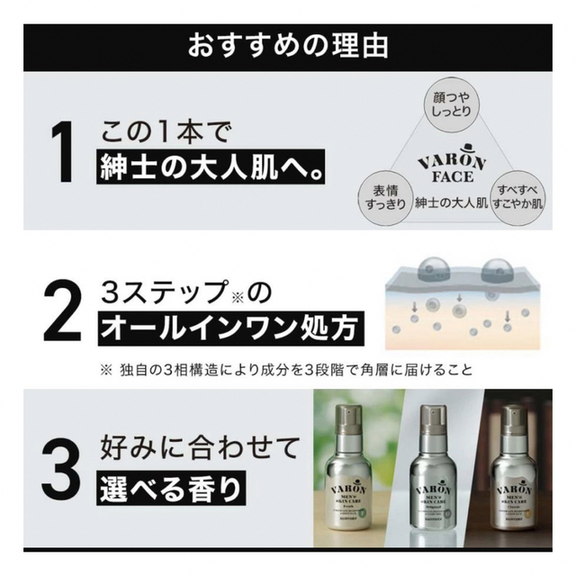 サントリー VARON FRESH ヴァロンフレッシュ120mL オールインワンの ... サントリー VARON FRESH ヴァロンフレッシュ120mL オールインワン