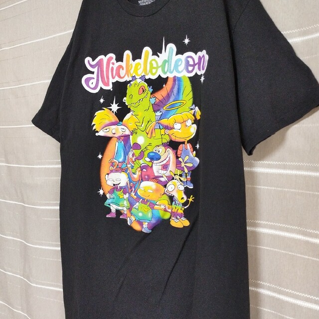 ラグラッツ ニコロデオンアニメキャラクターTシャツtシャツUSL黒ブラック