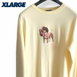 エクストララージ(XLARGE)のXLARGE ロンT XL ドッグ ストリート ファッション アニマル Tシャツ(Tシャツ/カットソー(七分/長袖))