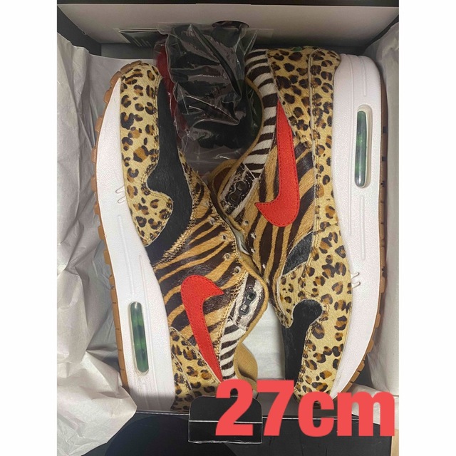 atmos×NIKE AIR MAX 1 DLX ANIMALPACK 27cm