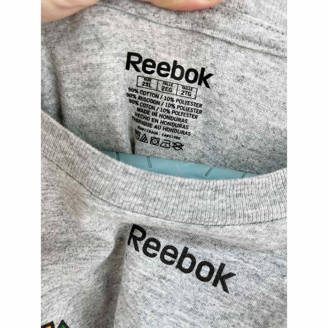 Reebok(リーボック)のReebok リーボック ビッグT Tシャツ グレー 2XL ゆったり 古着 メンズのトップス(Tシャツ/カットソー(半袖/袖なし))の商品写真