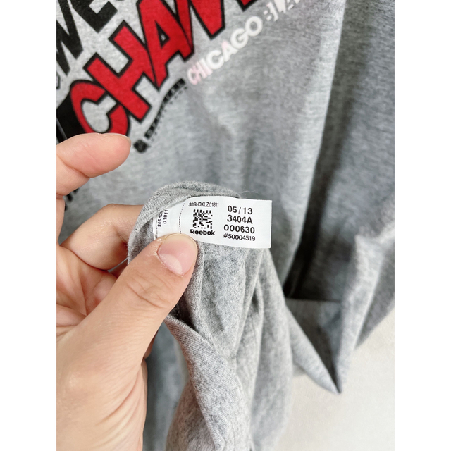 Reebok(リーボック)のReebok リーボック ビッグT Tシャツ グレー 2XL ゆったり 古着 メンズのトップス(Tシャツ/カットソー(半袖/袖なし))の商品写真