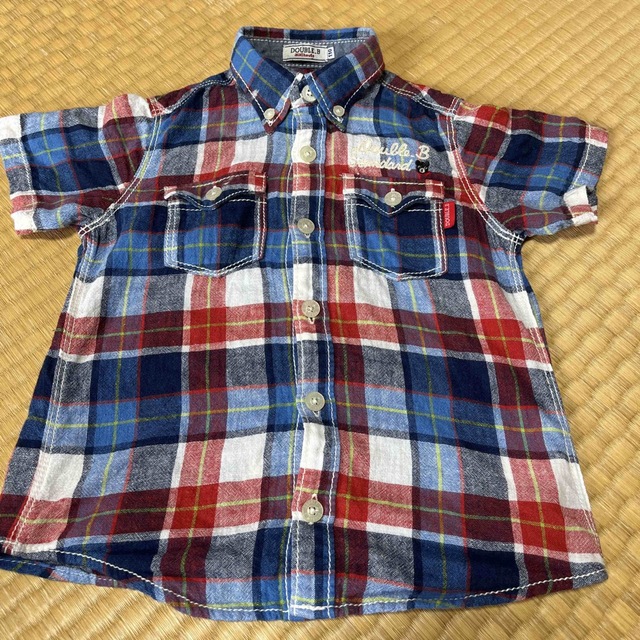 新品タグ付 DOUBLE.B カットワーク半袖シャツ110 - Tシャツ/カットソー
