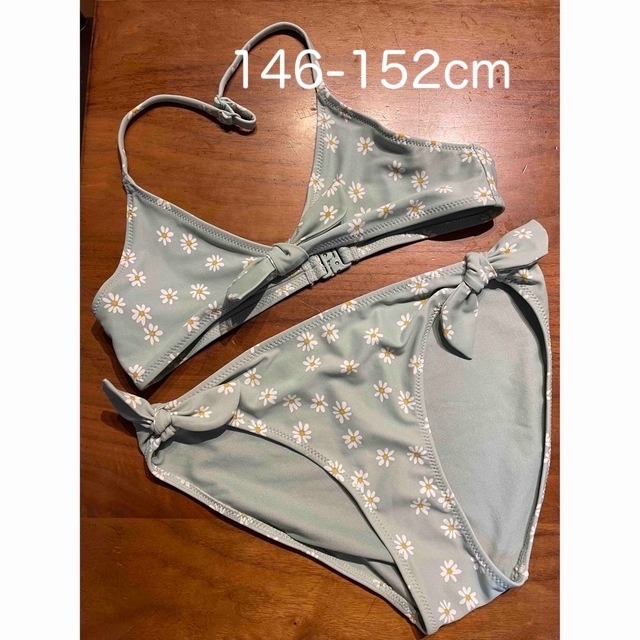 H&M(エイチアンドエム)の【146-152cm】新品！H&M ガールズ　水着　ビキニ　マーガレット キッズ/ベビー/マタニティのキッズ服女の子用(90cm~)(水着)の商品写真