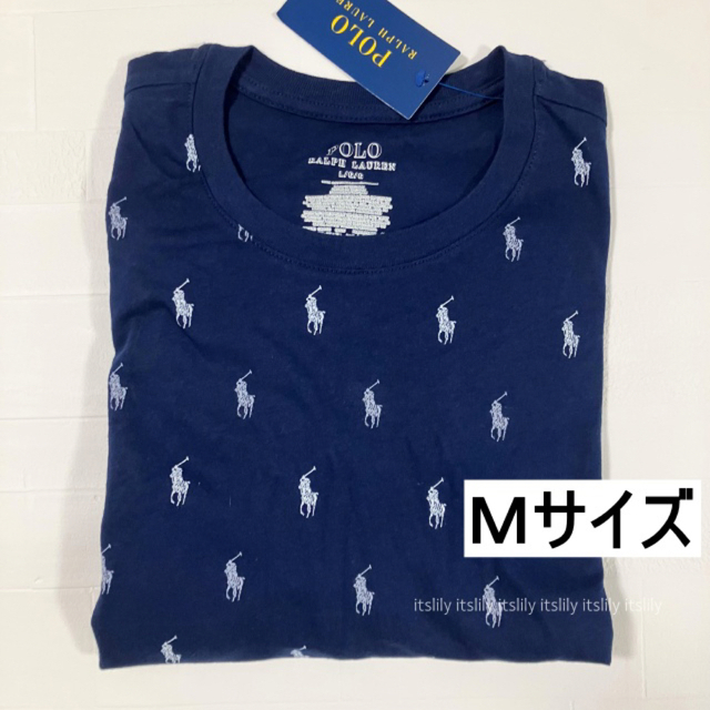 ネイビーM  半袖　マルチポニー　ラルフローレン  Tシャツ