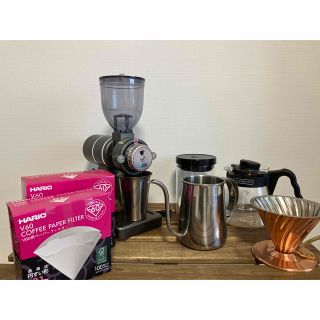 ハリオ(HARIO)のKalita &HARIO ドリップセット　ナイスカットミル　カパードリッパー(電動式コーヒーミル)