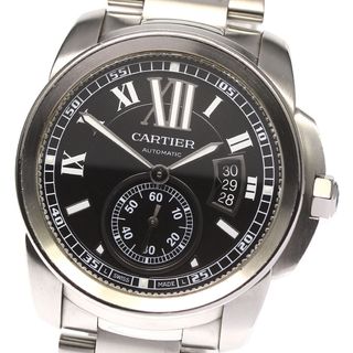 カルティエ(Cartier)のカルティエ CARTIER W7100016 カリブル ドゥ カルティエ デイト 自動巻き メンズ _753019(腕時計(アナログ))