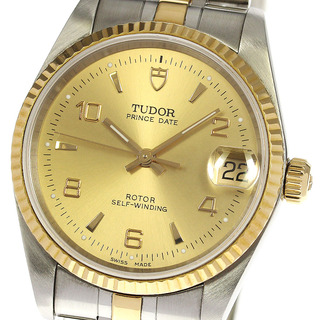 チュードル(Tudor)のチュードル TUDOR 72033 プリンスデイト YGベゼル Cal.2824-2 自動巻き ボーイズ 美品 _753509【ev15】(腕時計(アナログ))