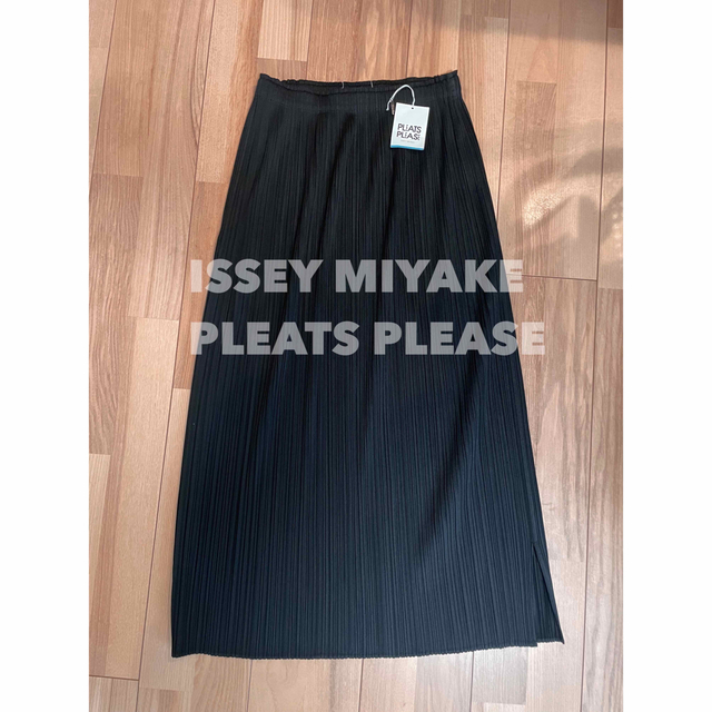 【USED】ISSEY MIYAKE PLEATS PLEASEスカートブラックロングスカート