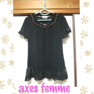 アクシーズファム(axes femme)のaxes femme半袖カットソー(カットソー(半袖/袖なし))