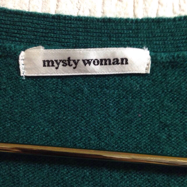 mysty woman(ミスティウーマン)のmysty woman ラムウールカーデ レディースのトップス(カーディガン)の商品写真