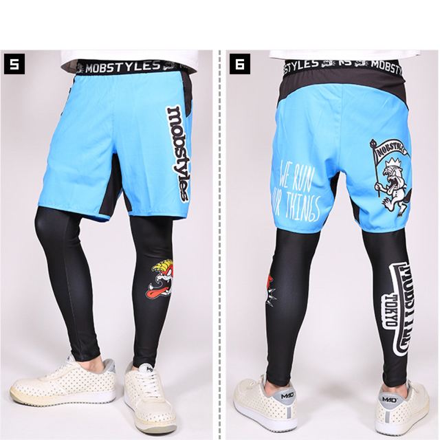 MOBSTYLES RUNNING MOSH PANTS BLUE