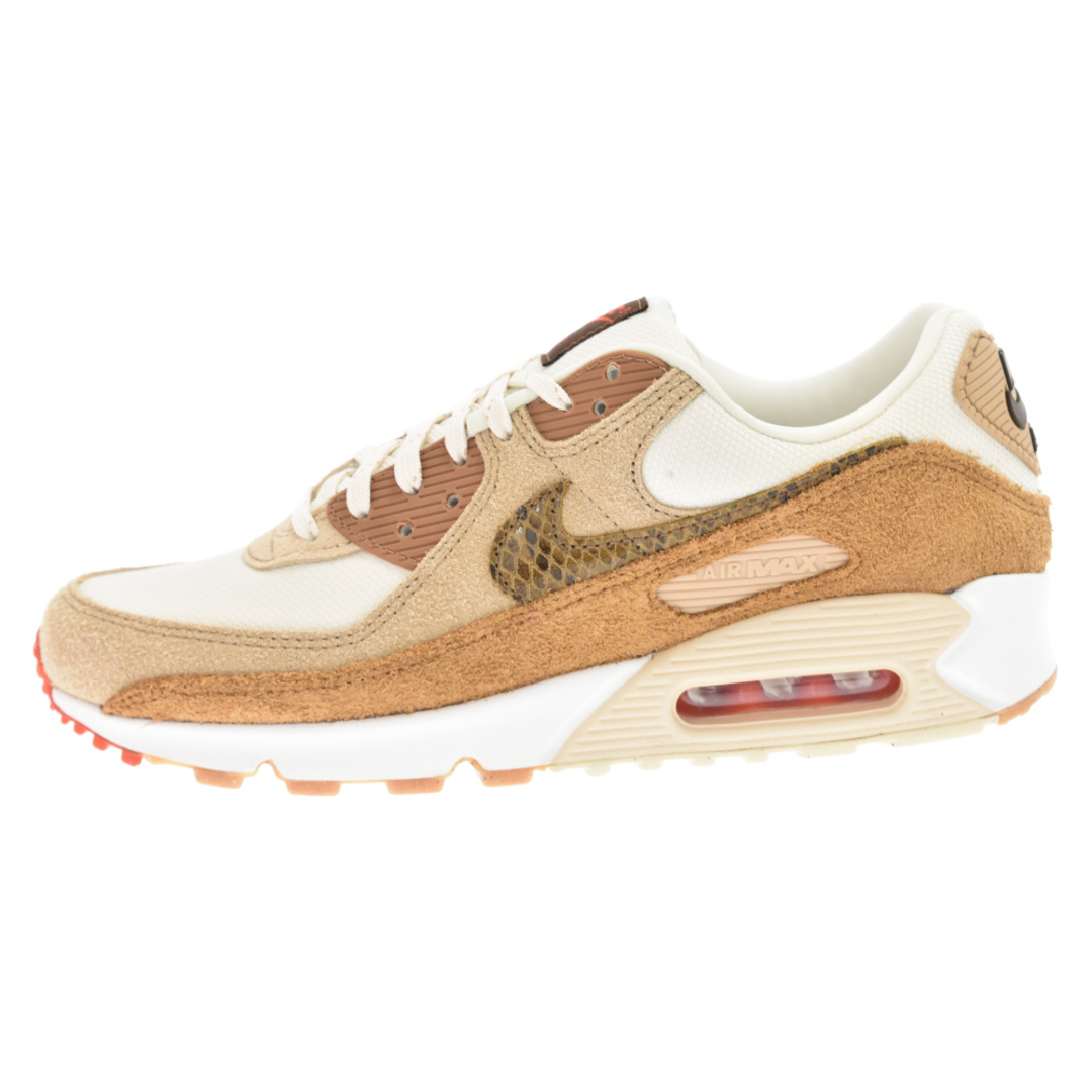 NIKE ナイキ WMNS AIR MAX 90 AMD Snakeskin Swoosh エアマックス スネークスキン スウッシュ ローカットスニーカー ブラウン ウィメンズ US10.5/28.5cmDX9502‐100