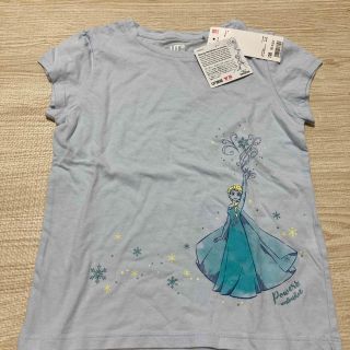 ユニクロ(UNIQLO)の新品ユニクロ　アナ雪　Tシャツ　120(Tシャツ/カットソー)