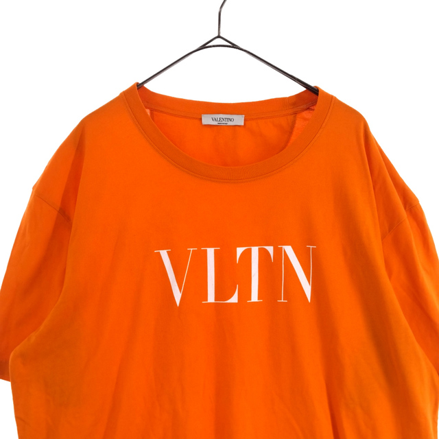 VALENTINO ヴァレンチノ VLTNロゴプリントクルーネック半袖Tシャツ TV0MG10V3LE オレンジ