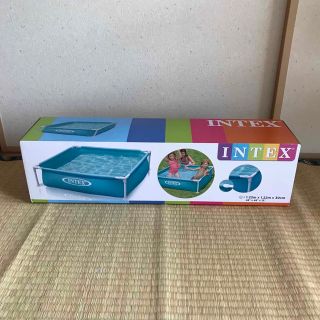 INTEX ミニフレームプール ブルー 122×122×30cm(マリン/スイミング)