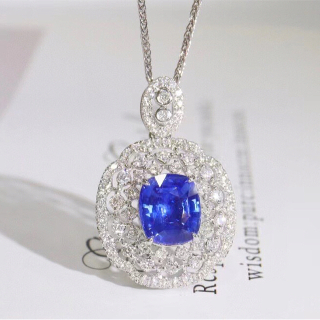 天然 ロイヤルブルーサファイア ダイヤ  ペンダントトップ1.02ct fピアス