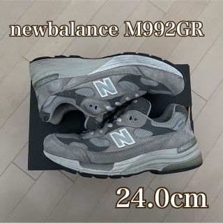 ニューバランス(New Balance)のnewbalance M992GR 24.0cm グレー 美品 即日発送 (スニーカー)