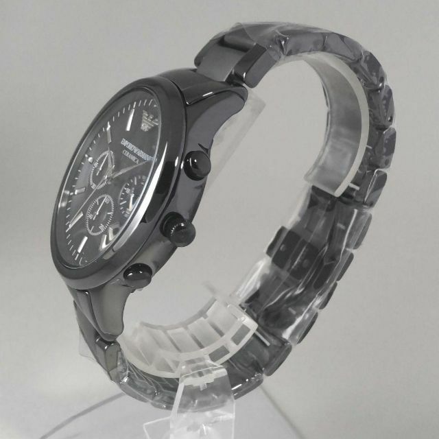 ブラック【新品】EMPORIO ARMANI 腕時計 メンズ 47㎜ セラミック