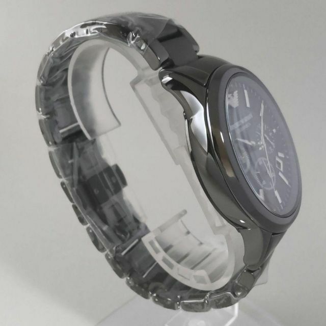 ブラック【新品】EMPORIO ARMANI 腕時計 メンズ 47㎜ セラミック