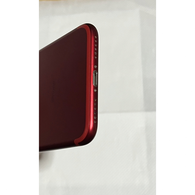 Apple(アップル)のiPhone 7 Red 128 GB SIMフリー 美品 スマホ/家電/カメラのスマートフォン/携帯電話(スマートフォン本体)の商品写真