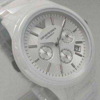 販売情報 ホワイト白【新品】EMPORIO ARMANI 腕時計 メンズ 43