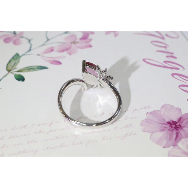 天然 パパラチアサファイア ダイヤ リング1.06ct k18 f-talizman.com.pl