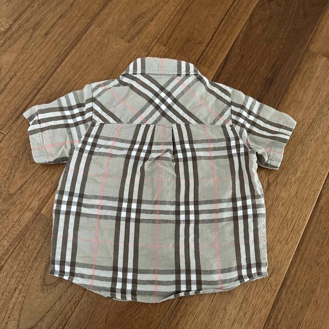 BURBERRY(バーバリー)のBurberry チェック半袖シャツ　80 キッズ/ベビー/マタニティのベビー服(~85cm)(シャツ/カットソー)の商品写真