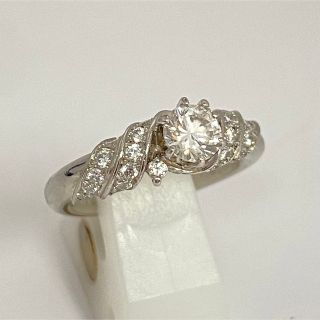 K18YG ダイヤモンド リング 0.14CT