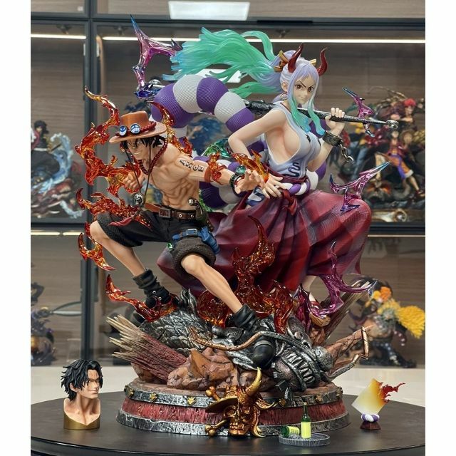 春色3カラー✧ ワンピース エース&ヤマト ガレージキット フィギュア