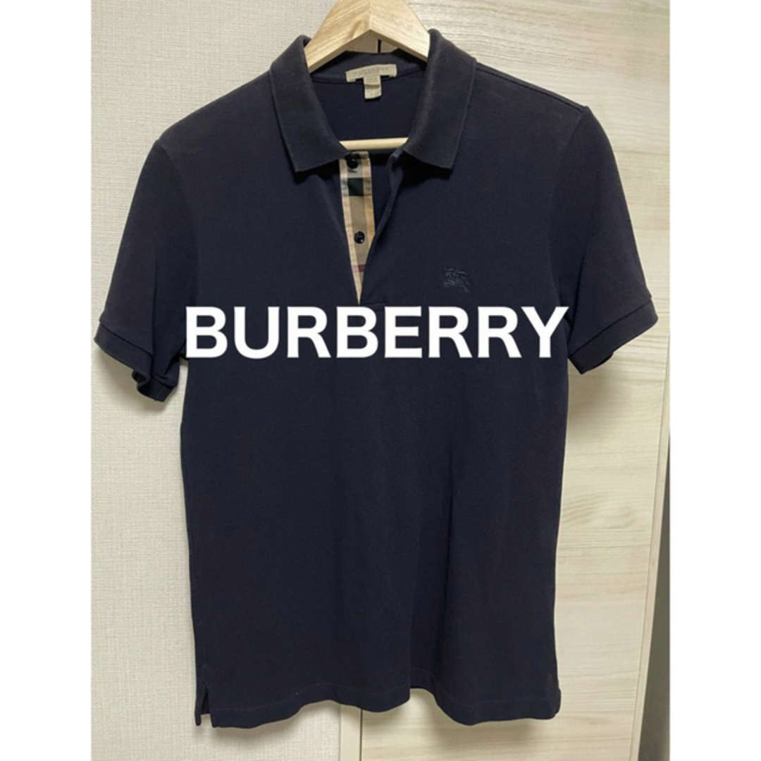 BURBERRY   正規品 バーバリー Burberry ポロシャツ ネイビー 半袖