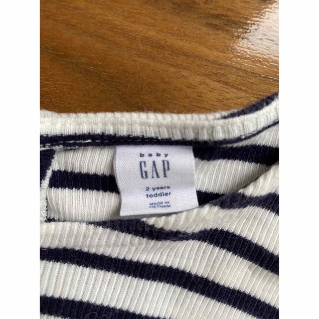 GAP Kids(ギャップキッズ)のGAP ギャップ ロンT ボーダー キッズ/ベビー/マタニティのキッズ服女の子用(90cm~)(Tシャツ/カットソー)の商品写真