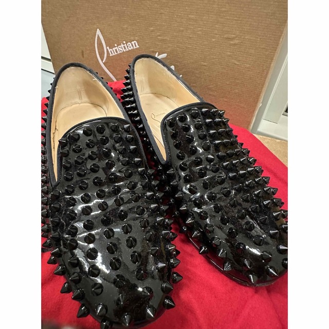 クリスチャンルブタン ローリングスパイク フラット ルブタン 美品-