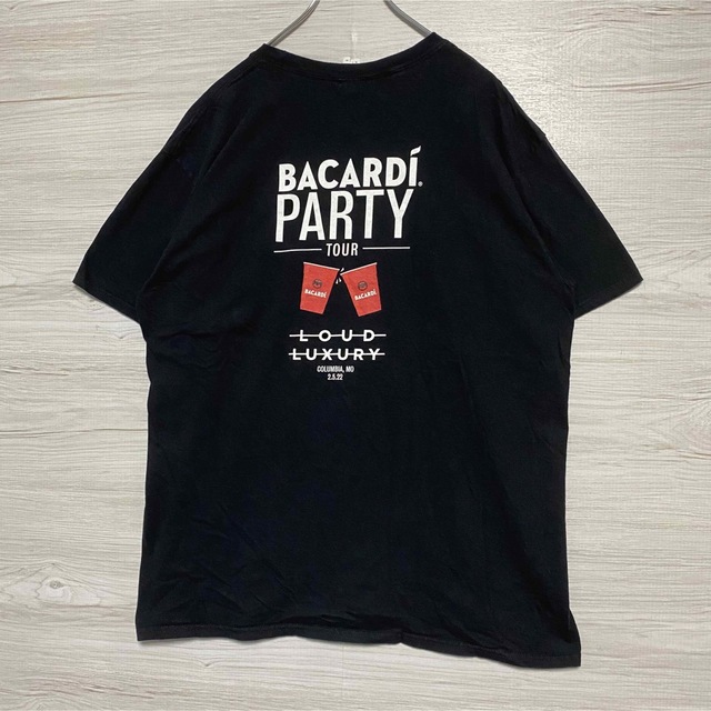 GILDAN(ギルタン)の【入手困難】BACARDI バカルディ　Tシャツ　XLサイズ　企業　酒　海外 メンズのトップス(Tシャツ/カットソー(半袖/袖なし))の商品写真