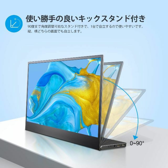 MISEDI モバイルモニター モバイルディスプレイ 14インチ 小型 薄型 軽