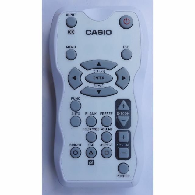 CASIO(カシオ)のカシオ CASIO プロジェクター リモコン YT-120 ( #5846 ) スマホ/家電/カメラのテレビ/映像機器(プロジェクター)の商品写真