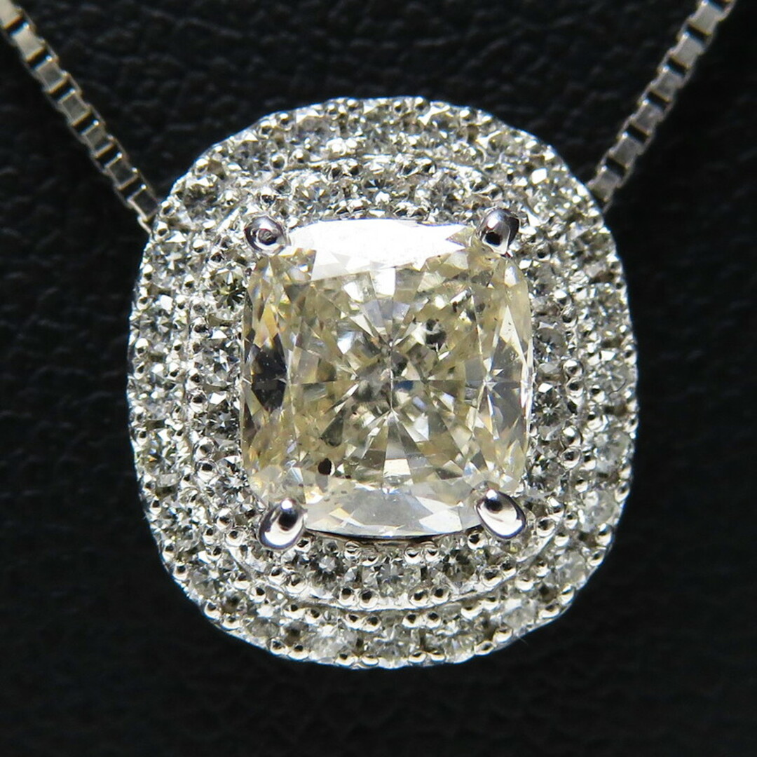ネックレス  Pt900 中央ダイヤモンド