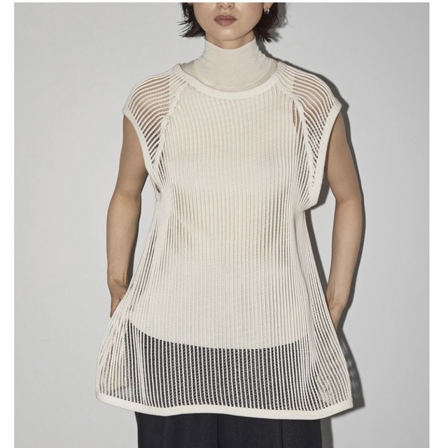 TODAYFUL(トゥデイフル)のTODAYFUL Backopen Mesh Tops トゥデイフル レディースのトップス(カットソー(半袖/袖なし))の商品写真