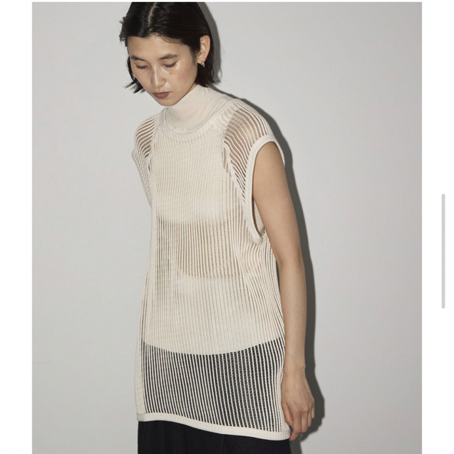 TODAYFUL(トゥデイフル)のTODAYFUL Backopen Mesh Tops トゥデイフル レディースのトップス(カットソー(半袖/袖なし))の商品写真