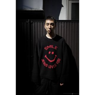 ティー(TTT_MSW)のttt_msw 23ss SMILE OVER SIZE KNIT ニット(ニット/セーター)