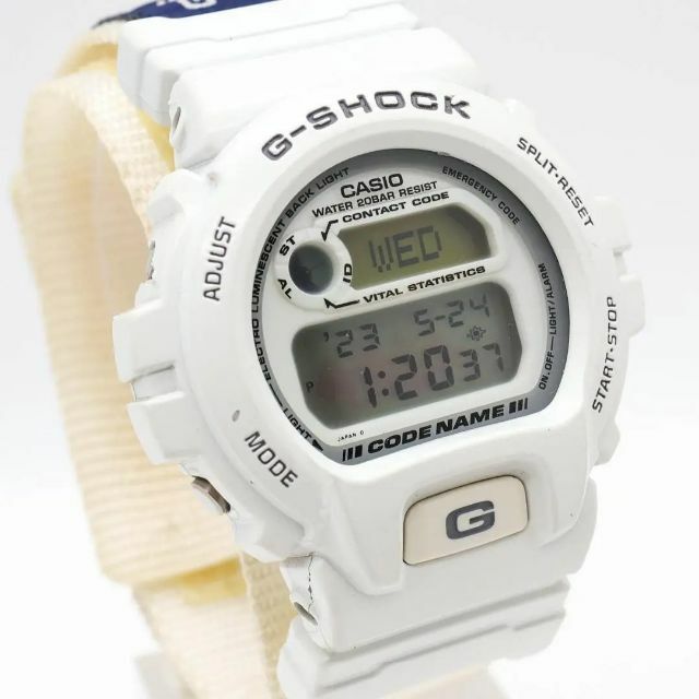 G SHOCK   《人気》G SHOCK 腕時計 ホワイト デジタル メッシュベルト