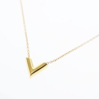 Louis Vuitton Chain Pendant Necklace Gold Silver M61090 40.5cm