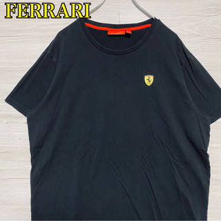 フェラーリ(Ferrari)の【入手困難】FERRARI フェラーリ Tシャツ　ワンポイントロゴ　XLサイズ(Tシャツ/カットソー(半袖/袖なし))