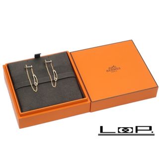 エルメス(Hermes)の▲限定値下げ▼ ■新同■磨き済■　エルメス シェーヌダンクル ミニ パンク ピアス ゴールド K18 PG 箱 【A70315】(ピアス)