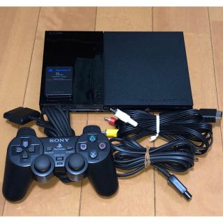 プレイステーション2(PlayStation2)のPS2 薄型本体セットSCPH-90000 BK(家庭用ゲーム機本体)