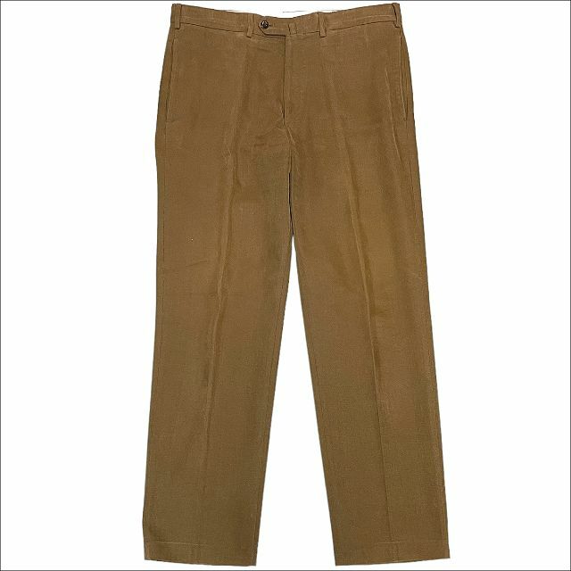 J6403 美品 ロロピアーナ コットンスラックス 茶48 Loro Piana