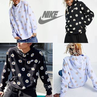 【新品未使用】　NIKE ナイキ　パーカー　限定品　総柄　花柄　グレー　Mサイズ