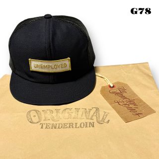 希少品! TENDERLOIN トラッカー メッシュ キャップ ネイビー 紺 青